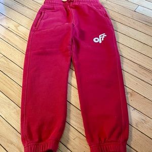 OFF WHITE SWEATPANTS SZ 8